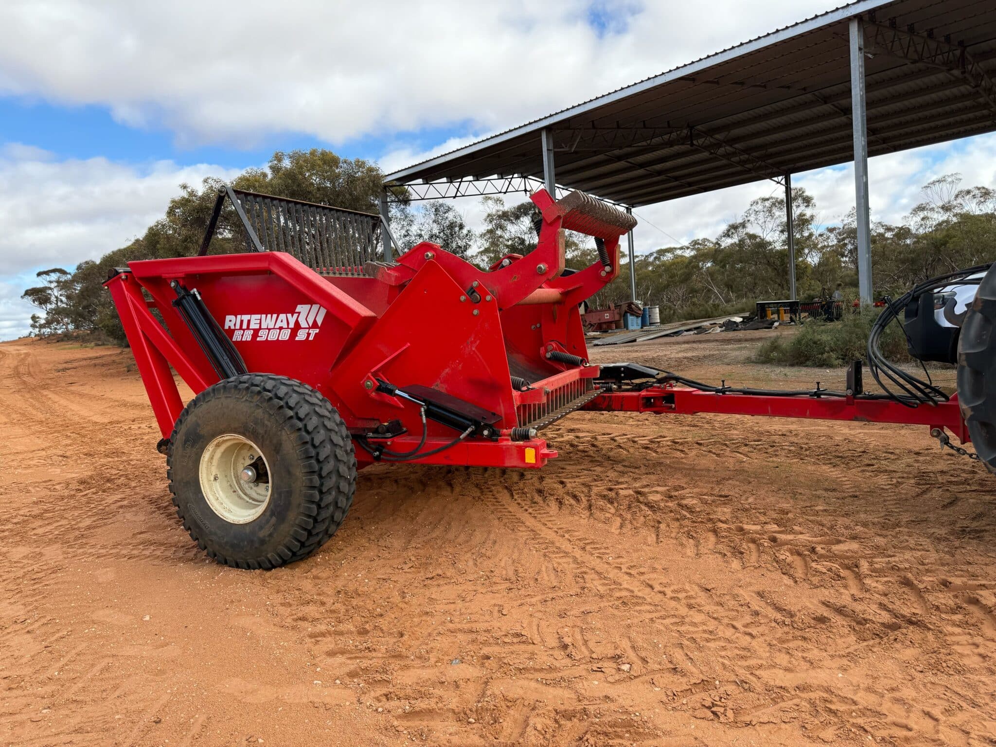 Rock picking tow behind equipment